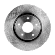Rear Brake Disc, Plain Surface, Front-Vented/Rear-Solid, 5 Lugs, Front-294.89 mm/Rear-291.59 mm,, Pro-Line Series