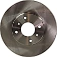 Front Brake Disc, Natural Finish, Plain Surface, Vented, 4 Lugs, 279.91 mm, Pro-Line Series