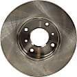 Front Brake Disc, Natural Finish, Plain Surface, Vented, 4 Lugs, 279.91 mm, Pro-Line Series