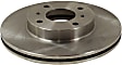 Front Brake Disc, Natural Finish, Plain Surface, Vented, 4 Lugs, 279.91 mm, Pro-Line Series