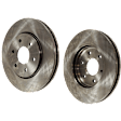 Front Brake Disc, Natural Finish, Plain Surface, Vented, 6 Lugs, 283 mm, 2.5L, 4Cyl, Pro-Line Series