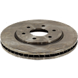 Front Brake Disc, Natural Finish, Plain Surface, Vented, 6 Lugs, 283 mm, 2.5L, 4Cyl, Pro-Line Series