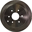 Rear Brake Disc, Natural Finish, Plain Surface, Vented, 6 Lugs, 286 mm, Pro-Line Series