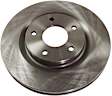 Front Brake Disc, Natural Finish, Plain Surface, Vented, 5 Lugs, 296 mm, 1.6L, 4Cyl, Pro-Line Series