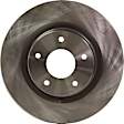 Front Brake Disc, Natural Finish, Plain Surface, Vented, 5 Lugs, 296 mm, 1.6L, 4Cyl, Pro-Line Series