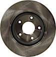 Front Brake Disc, Natural Finish, Plain Surface, Vented, 5 Lugs, 296 mm, 1.6L, 4Cyl, Pro-Line Series