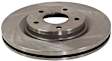 Front Brake Disc, Natural Finish, Plain Surface, Vented, 5 Lugs, 296 mm, 1.6L, 4Cyl, Pro-Line Series