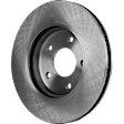 Front Brake Disc, Natural Finish, Plain Surface, Vented, 5 Lugs, 282.6 mm, Pro-Line Series