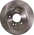 Front and Rear Brake Disc, Natural Finish, Plain Surface, Front-Vented/Rear-Solid, 5 Lugs, Front-279.91 mm/Rear-277.62 mm, 3.0L, 6Cyl, Pro-Line Series