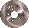 Rear Brake Disc, Natural Finish, Plain Surface, Solid, 5 Lugs, 277.62 mm, Pro-Line Series