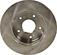 Rear Brake Disc, Natural Finish, Plain Surface, Solid, 5 Lugs, 277.62 mm, Pro-Line Series