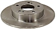 Rear Brake Disc, Natural Finish, Plain Surface, Solid, 5 Lugs, 277.62 mm, Pro-Line Series