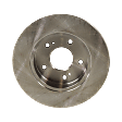 Front and Rear Brake Disc, Natural Finish, Plain Surface, Front-Vented/Rear-Solid, 5 Lugs, Front-279.91 mm/Rear-277.62 mm, 3.0L, 6Cyl, Pro-Line Series