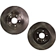 Front Brake Discs, Plain Surface, Vented, 5 Lugs, 12.58 in. Disc Diameter, Production Date To April 2004, Pro-Line Series
