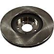Front Brake Discs, Plain Surface, Vented, 5 Lugs, 12.58 in. Disc Diameter, Production Date To April 2004, Pro-Line Series