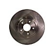 Front Brake Discs, Plain Surface, Vented, 5 Lugs, 12.58 in. Disc Diameter, Production Date To April 2004, Pro-Line Series