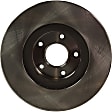 Front Brake Discs, Plain Surface, Vented, 5 Lugs, 12.58 in. Disc Diameter, Production Date To April 2004, Pro-Line Series