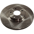 Front and Rear Brake Discs, 4-Wheel Set, Plain Surface, Vented - Front, Solid - Rear, 5 Lugs, 12.58 in. - Front, 12.13 in. - Rear Disc Diameter, Production Date To April 2004, Pro-Line Series