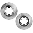 2-Wheel Set Front Brake Disc, Plain Surface, Vented, 6 Lugs, 276.61 mm, Pro-Line Series