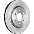 Front Brake Discs, Plain Surface, Vented, 6 Lugs, 11.65 in. Disc Diameter, 3.5/3.8/4.0L Engines, Pro-Line Series