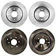 Rear Brake Discs, Plain Surface, Vented, 6 Lugs, 11.65 in. - Front, 12.11 in. - Rear, 3.5/4.0L Engines, Pro-Line Series