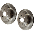 Rear Brake Disc, Natural Finish, Plain Surface, Vented, 6 Lugs, 307.59 mm, Pro-Line Series