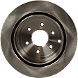Rear Brake Disc, Natural Finish, Plain Surface, Vented, 6 Lugs, 307.59 mm, Pro-Line Series