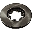 Front Brake Disc, Natural Finish, Plain Surface, Vented, 6 Lugs, 282.96 mm, Pro-Line Series