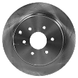 Front and Rear Brake Disc, Natural Finish, Plain Surface, Vented, 6 Lugs, Front-299.97 mm/Rear-307.59 mm, 3.5L, 6Cyl, Pro-Line Series