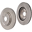 Front Brake Discs, Plain Surface, Solid, 5 Lugs 12.56 in. Outside Diameter, For Models with 3rd Row Seating, Pro-Line Series