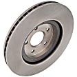 Front Brake Discs, Plain Surface, Solid, 5 Lugs 12.56 in. Outside Diameter, For Models with 3rd Row Seating, Pro-Line Series