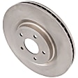 Front Brake Discs, Plain Surface, Solid, 5 Lugs 12.56 in. Outside Diameter, For Models with 3rd Row Seating, Pro-Line Series