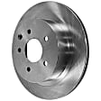Front and Rear Brake Discs, Plain Surface, Solid, 5 Lugs 12.56 in. Outside Diameter, For Models with 3rd Row Seating, Pro-Line Series