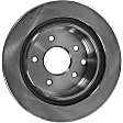 Front and Rear Brake Discs, Plain Surface, Solid, 5 Lugs 12.56 in. Outside Diameter, For Models with 3rd Row Seating, Pro-Line Series