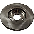Front Brake Disc, Natural Finish, Plain Surface, Vented, 5 Lugs, 295.91 mm, 2.5L, 4Cyl, Pro-Line Series