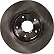 Front Brake Disc, Natural Finish, Plain Surface, Vented, 5 Lugs, 295.91 mm, 2.5L, 4Cyl, Pro-Line Series