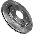 Front and Rear Brake Disc, Cross-drilled and Slotted, Vented, 6 Lugs, 320.04 mm, 5.6L, 8Cyl, Pro-Line Series