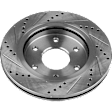 Front and Rear Brake Disc, Cross-drilled and Slotted, Vented, 6 Lugs, 320.04 mm, 5.6L, 8Cyl, Pro-Line Series