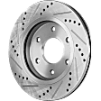 Front and Rear Brake Disc, Cross-drilled and Slotted, Vented, 6 Lugs, 320.04 mm, 5.6L, 8Cyl, Pro-Line Series