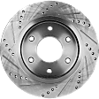 Front and Rear Brake Disc, Cross-drilled and Slotted, Vented, 6 Lugs, 320.04 mm, 5.6L, 8Cyl, Pro-Line Series