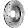 Front and Rear Brake Disc, Cross-drilled and Slotted, Vented, 6 Lugs, 320.04 mm, 5.6L, 8Cyl, Pro-Line Series