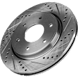 Front and Rear Brake Disc, Cross-drilled and Slotted, Vented, 6 Lugs, 320.04 mm, 5.6L, 8Cyl, Pro-Line Series