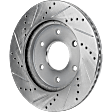 Front Brake Disc, Cross-drilled and Slotted, Vented, 6 Lugs, 320 mm, 5.6L, 8Cyl, Pro-Line Series
