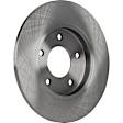 Front and Rear Brake Disc, Natural Finish, Plain Surface, Front-Vented/Rear-Solid, 5 Lugs, Front-285.24 mm/Rear-277.88 mm, Pro-Line Series