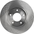 Front and Rear Brake Disc, Natural Finish, Plain Surface, Front-Vented/Rear-Solid, 5 Lugs, Front-285.24 mm/Rear-277.88 mm, Pro-Line Series