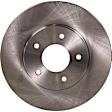 Front and Rear Brake Disc, Natural Finish, Plain Surface, Front-Vented/Rear-Solid, 5 Lugs, Front-285.24 mm/Rear-277.88 mm, Pro-Line Series