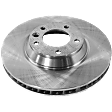 Front Brake Discs, Plain Surface, Vented, 5 Lugs, 13.78 in. Disc Diameter, Pro-Line Series