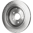 Rear Brake Discs, Plain Surface, Vented, 5 Lugs, 12.76 in. Disc Diameter, Pro-Line Series
