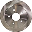 2005 Chevrolet Impala - Rear Brake Disc, Natural Finish, Plain Surface, Solid, 5 Lugs, 277.88 mm, 3.4L 6Cyl, Pro-Line Series
