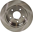 2005 Chevrolet Impala - Rear Brake Disc, Natural Finish, Plain Surface, Solid, 5 Lugs, 277.88 mm, 3.4L 6Cyl, Pro-Line Series